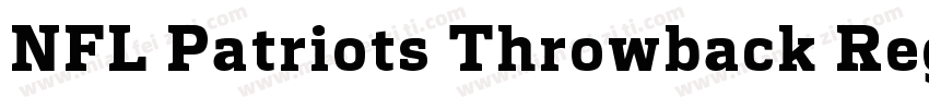 NFL Patriots Throwback Regular字体转换